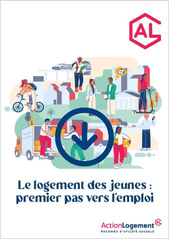 Visuel couverture de la brochure "Le logements des jeunes" d'Action Logement