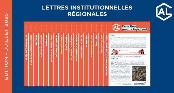Visuel de l'actualité des lettres institutionnelles régionales d'Action Logement